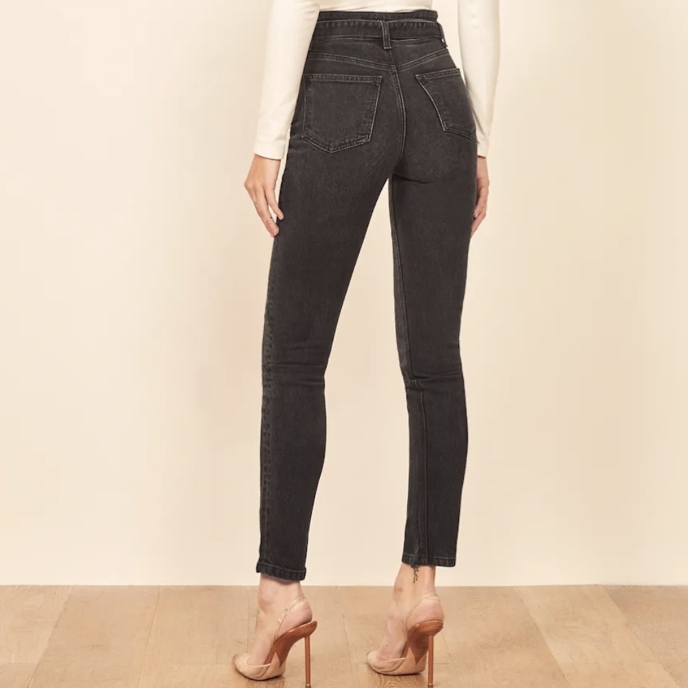 Reformation Charcoal High Rise Women Jeans - Picture 2 of 8